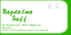 magdolna huff business card